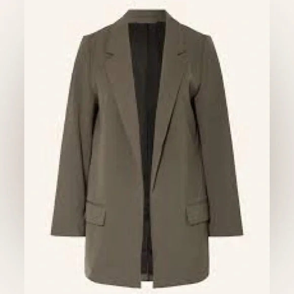 ALEIDA LIGHTWEIGHT TRI BLAZER Khaki Green size 8 - Picture 3 of 9